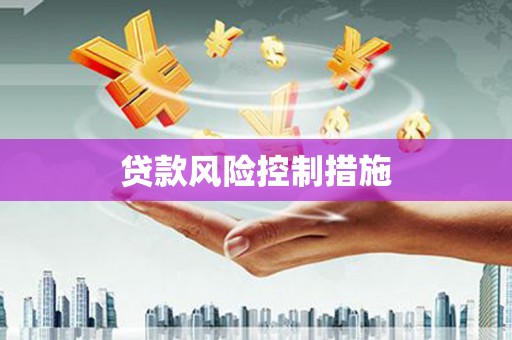 芦溪贷款风险控制措施