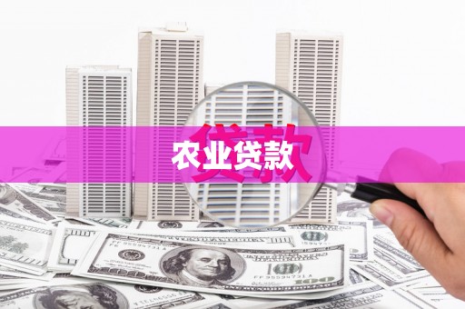 芦溪农业贷款