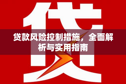 芦溪贷款风险控制措施，全面解析与实用指南