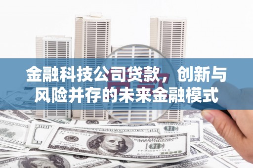 芦溪金融科技公司贷款，创新与风险并存的未来金融模式
