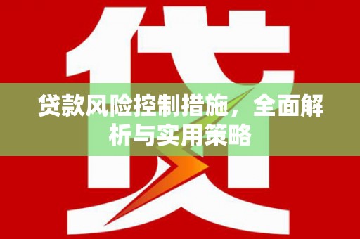 芦溪贷款风险控制措施，全面解析与实用策略