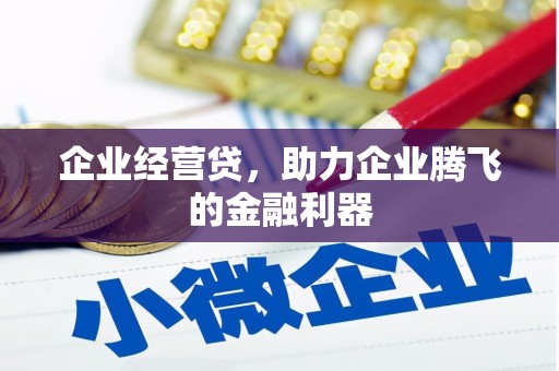 芦溪企业经营贷，助力企业腾飞的金融利器