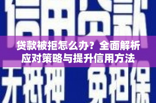 芦溪贷款被拒怎么办？全面解析应对策略与提升信用方法
