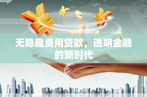 芦溪无隐藏费用贷款，透明金融的新时代