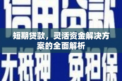 芦溪短期贷款，灵活资金解决方案的全面解析
