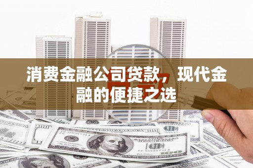 芦溪消费金融公司贷款，现代金融的便捷之选