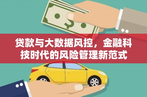 芦溪贷款与大数据风控，金融科技时代的风险管理新范式