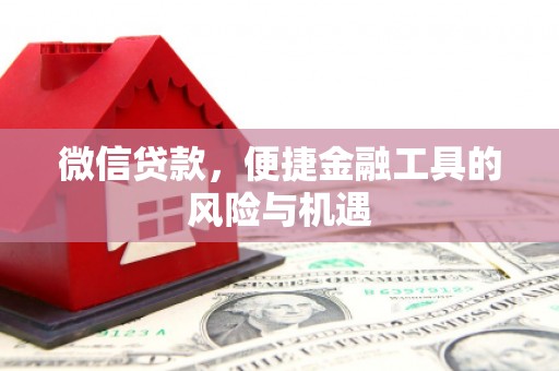 芦溪微信贷款，便捷金融工具的风险与机遇