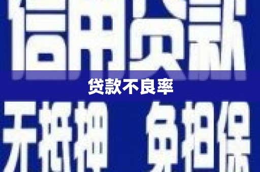 芦溪贷款不良率
