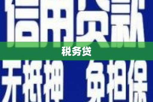 芦溪税务贷