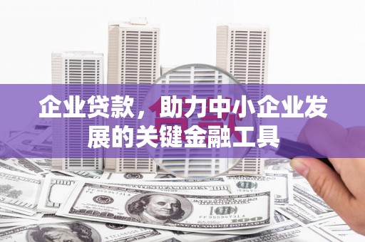 芦溪企业贷款，助力中小企业发展的关键金融工具