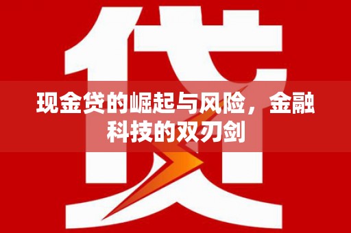 芦溪现金贷的崛起与风险，金融科技的双刃剑