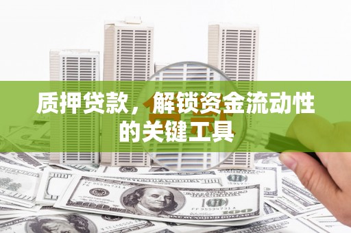 芦溪质押贷款，解锁资金流动性的关键工具