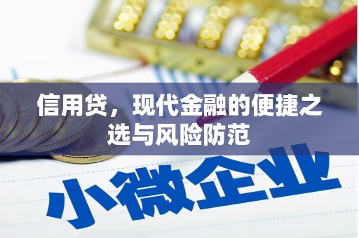 芦溪信用贷，现代金融的便捷之选与风险防范
