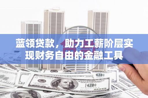 芦溪蓝领贷款，助力工薪阶层实现财务自由的金融工具