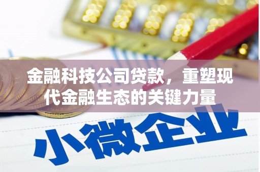 芦溪金融科技公司贷款，重塑现代金融生态的关键力量