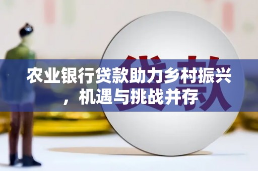 芦溪农业银行贷款助力乡村振兴，机遇与挑战并存