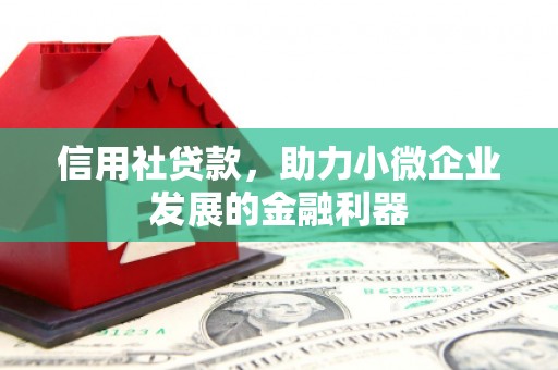 芦溪信用社贷款，助力小微企业发展的金融利器