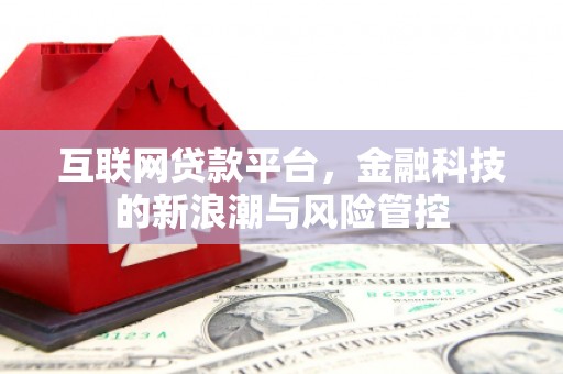 芦溪互联网贷款平台，金融科技的新浪潮与风险管控