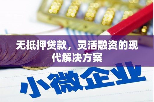 芦溪无抵押贷款，灵活融资的现代解决方案